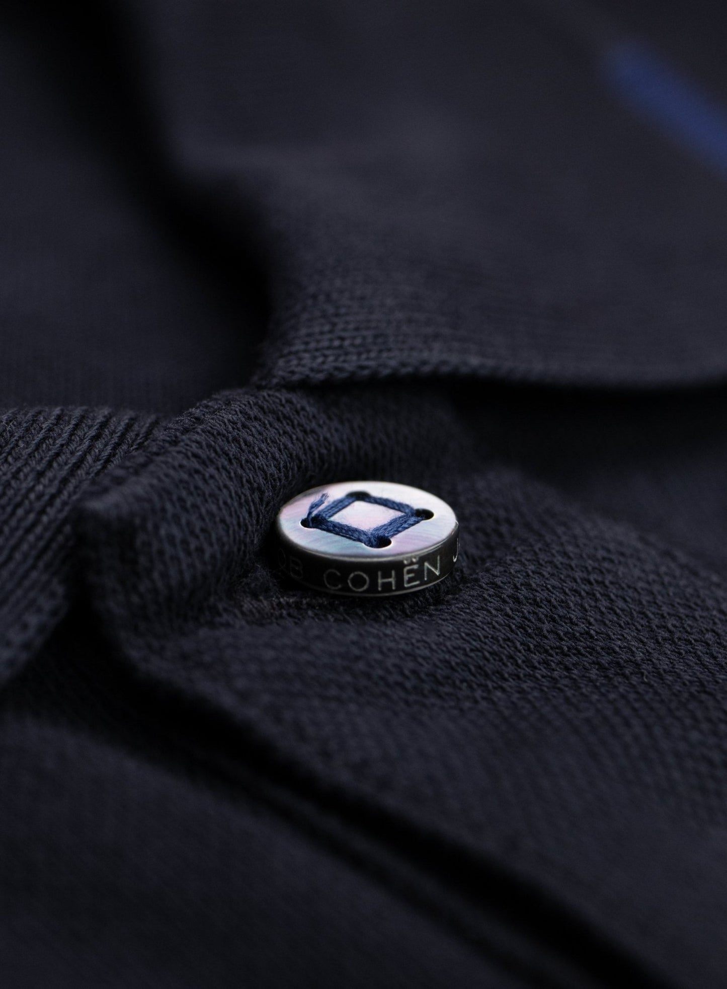 Regular-fit piqué polo | BLUE NAVY