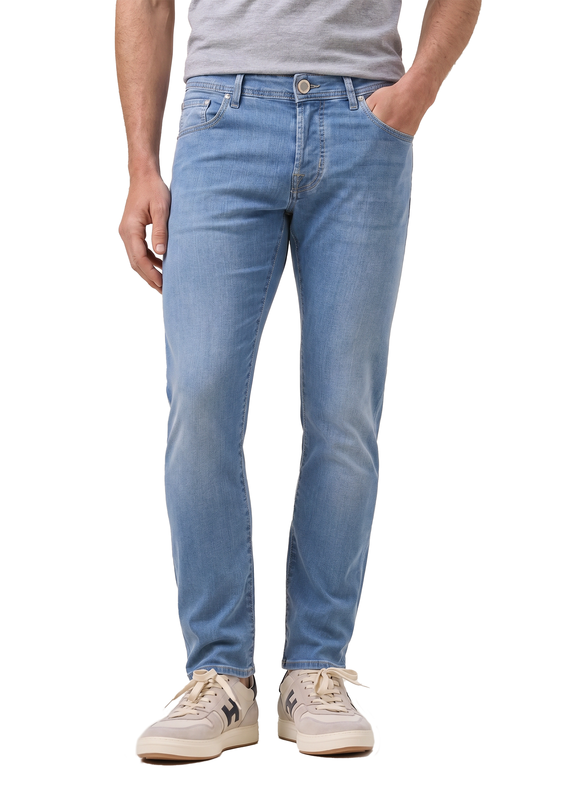 Nick jeans van katoen | MODEL | FULL_WIDTH | L.Blauw