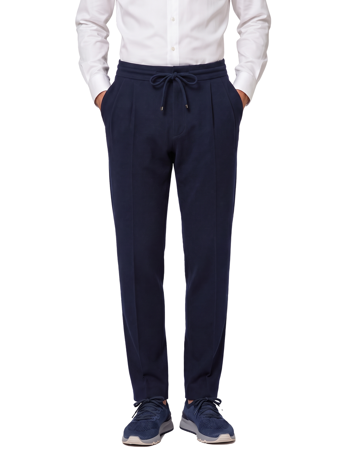 Jog pantalon in wol | FULL_WIDTH | BLUE NAVY