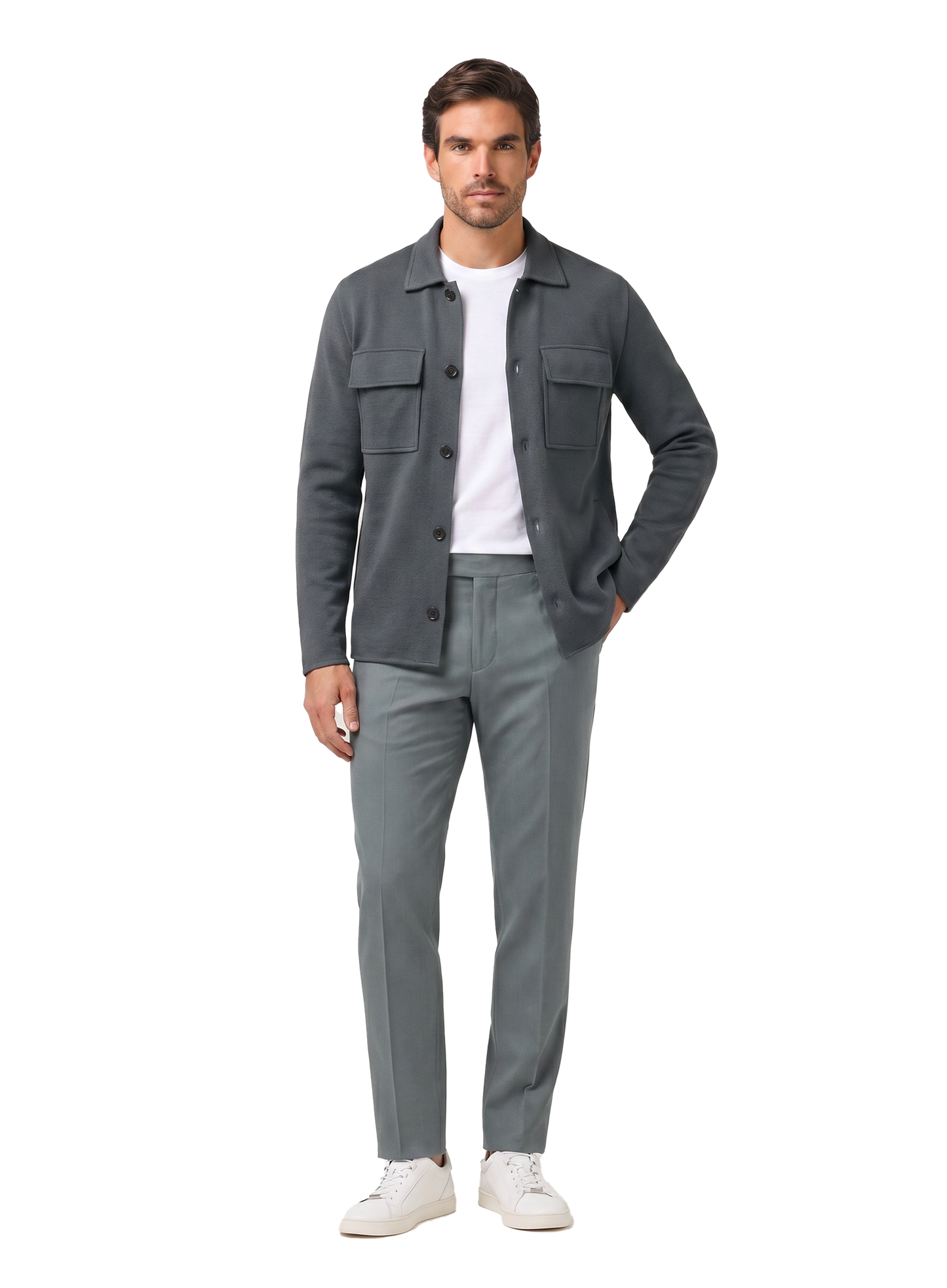 Overshirt van katoen | Blauw