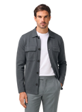 Overshirt van katoen | Blauw