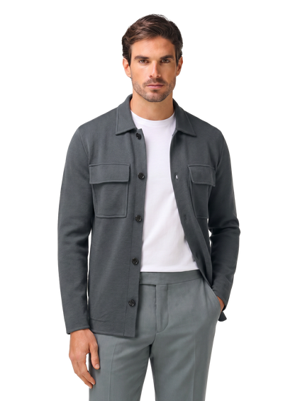 Overshirt van katoen | Blauw