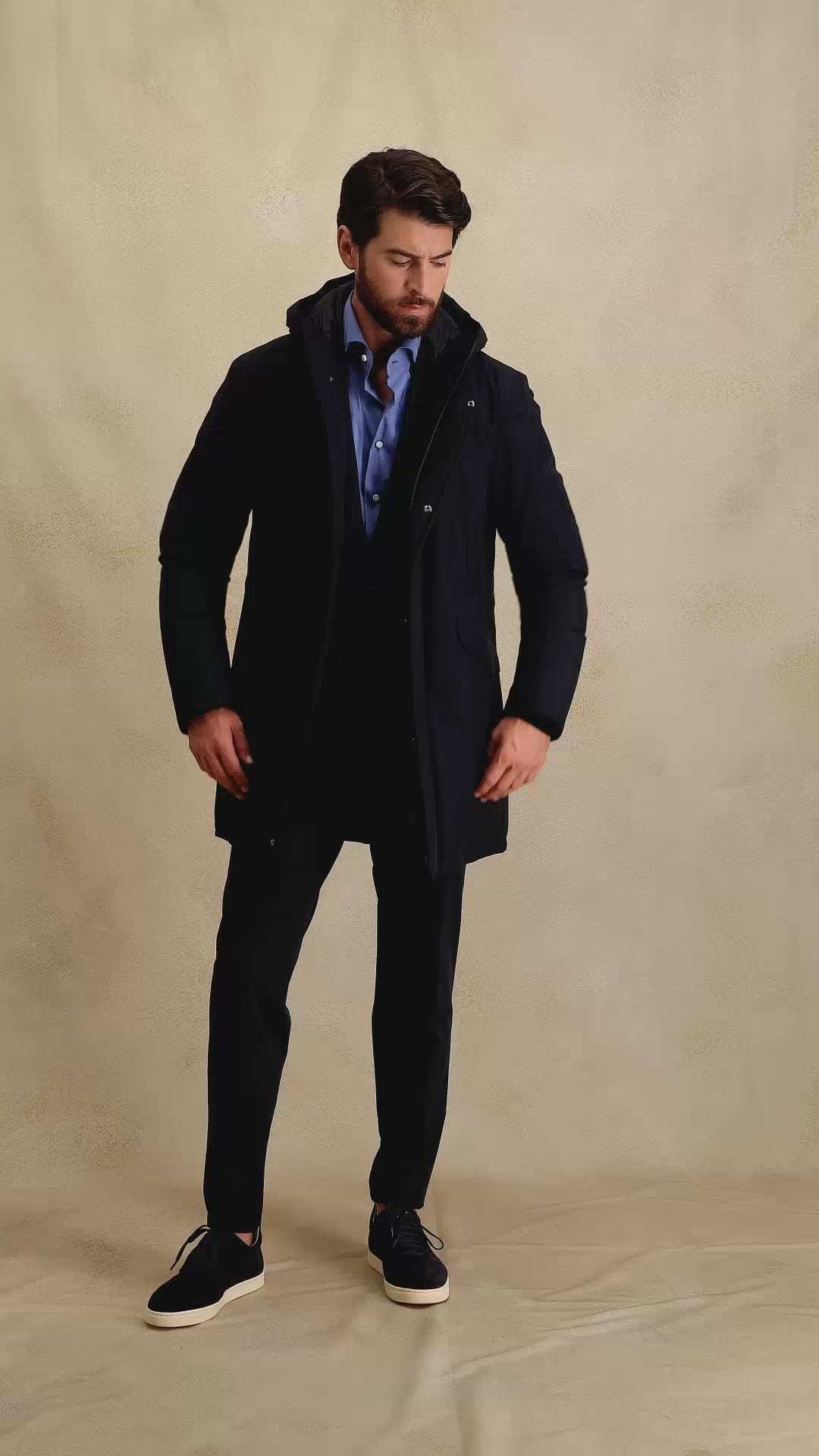 Parka met capuchon | BLUE NAVY
