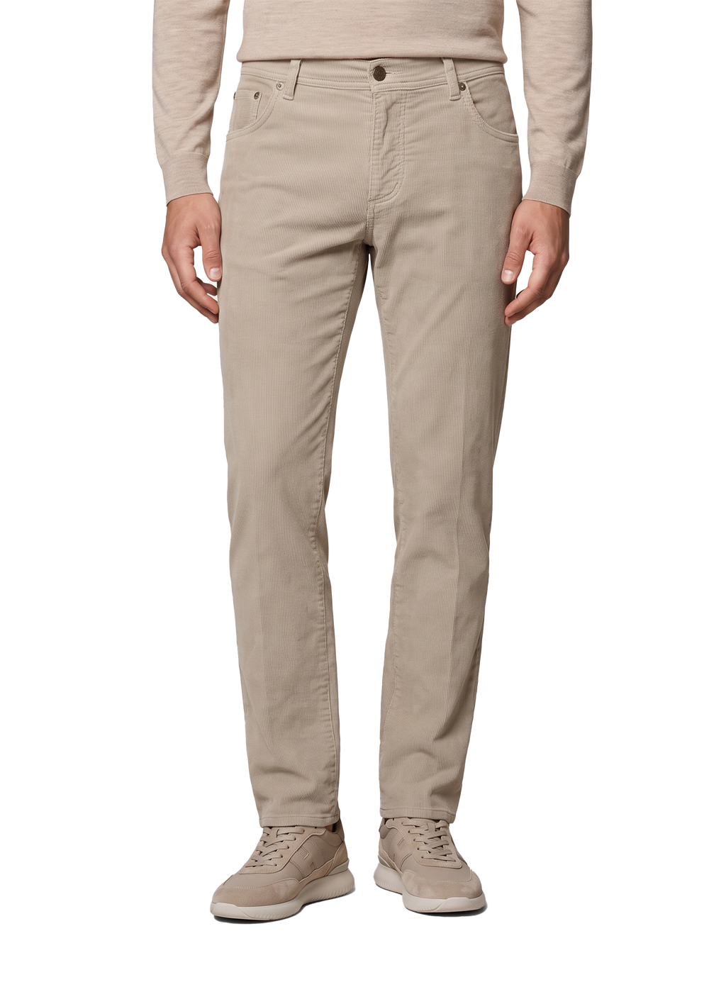 Jeans uomo 5 tasche in velluto a coste di cotone, cashmere e stretch | FULL_WIDTH | KIEZEL