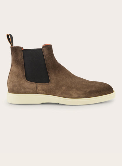 Chelsea boots van suède | Bruin