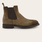 Chelsea boots van suède | TAUPE