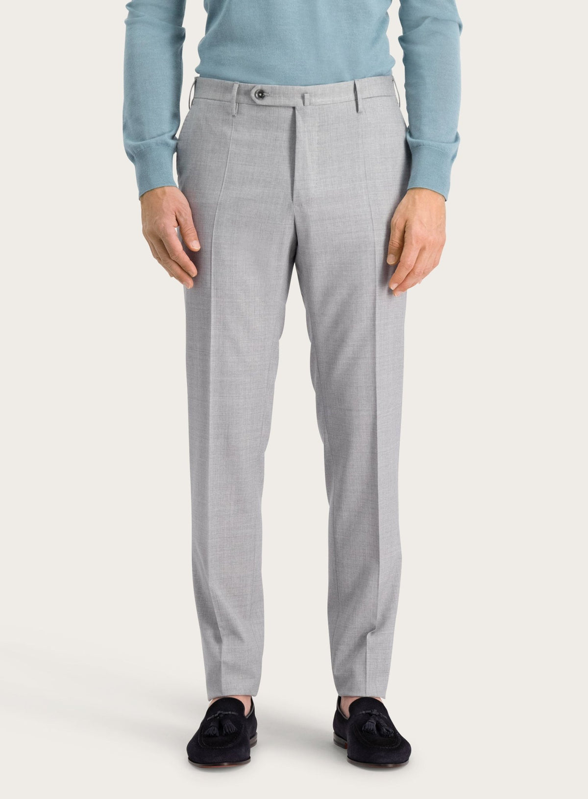 Pantalon van wol | L.Grijs