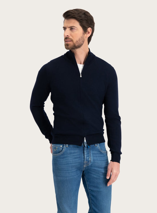 Ritsvest van wol | BLUE NAVY