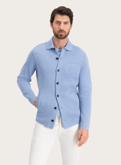 Overshirt van scheerwol | L.Blauw