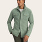 Rocco overshirt van suède | L.groen