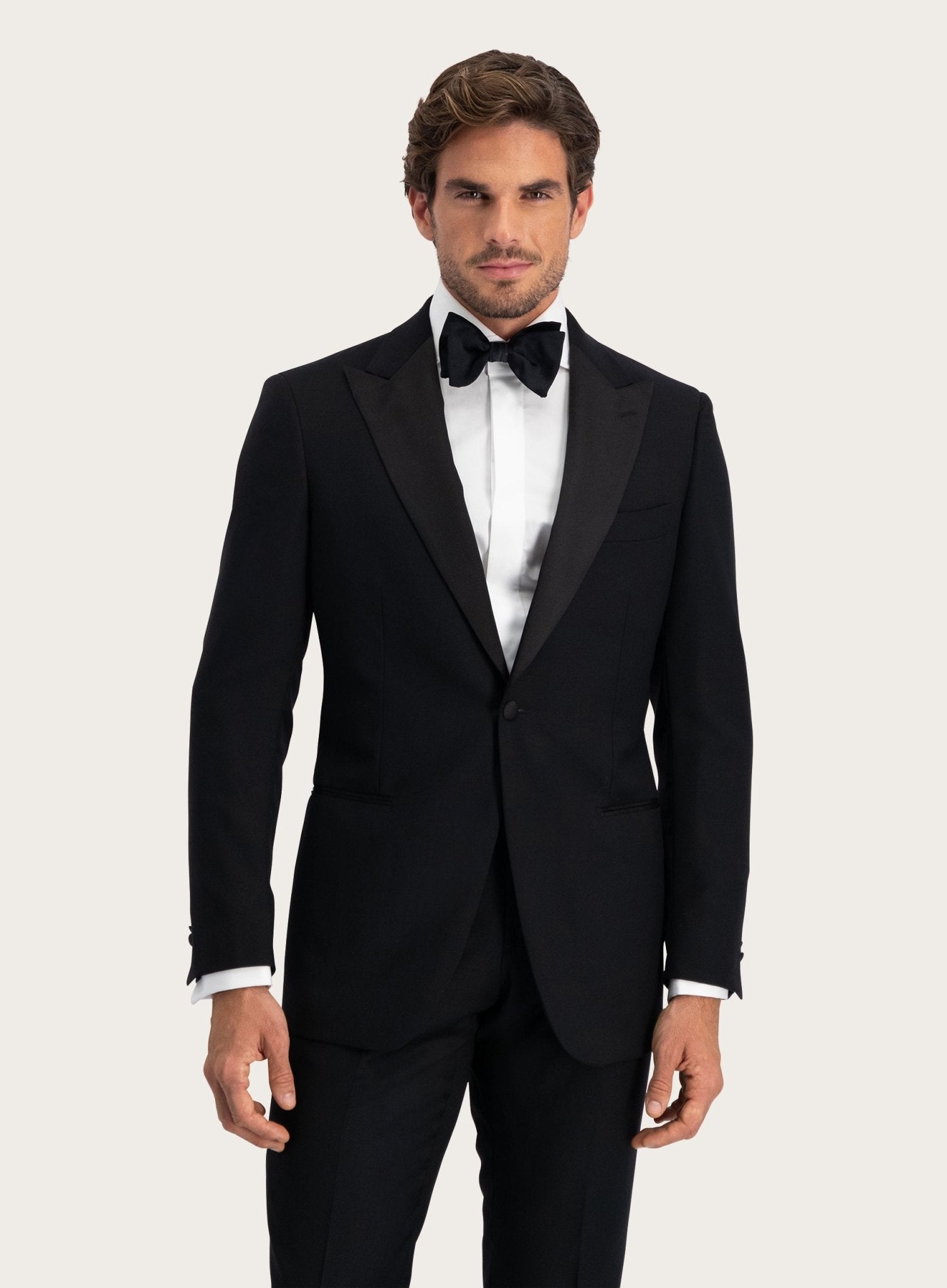 Slim-Fit-Smoking aus Wolle