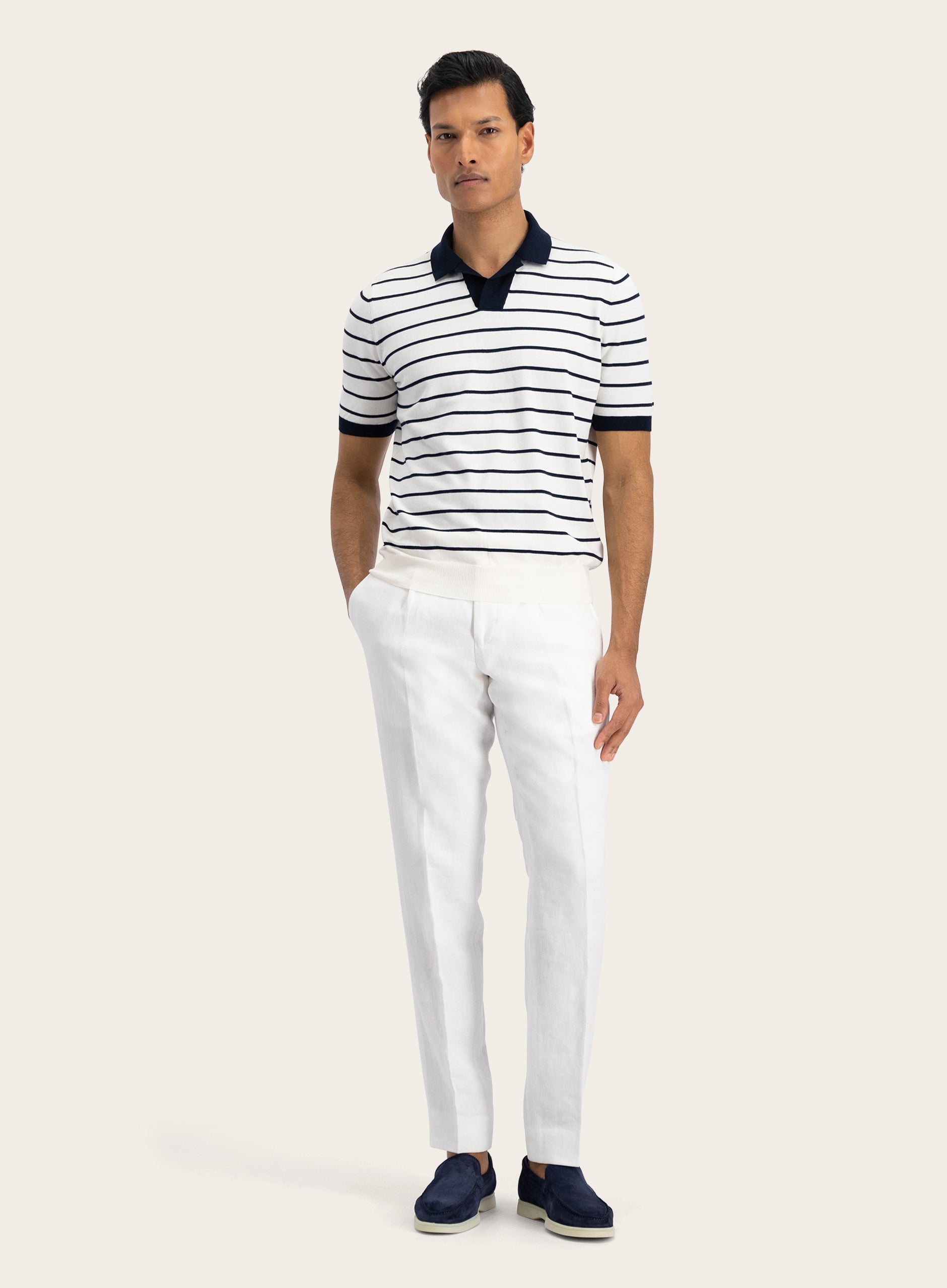 Pantalon van linnen | Wit