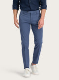 Pantalon van katoen | FULL_WIDTH | MODEL | Blauw