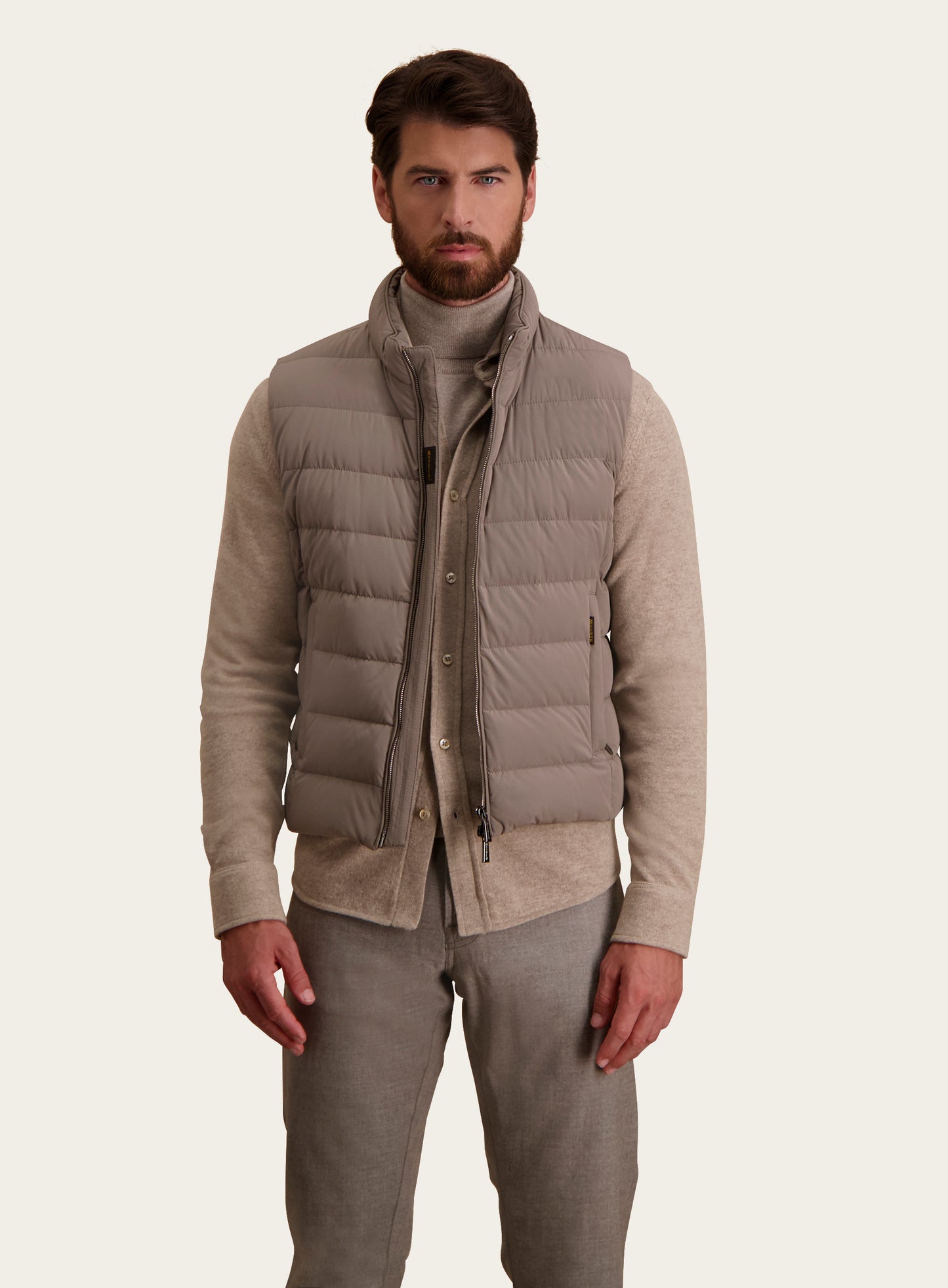 Gewatteerde bodywarmer | TAUPE