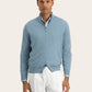 Ritsvest van cashmere en zijde | Aqua