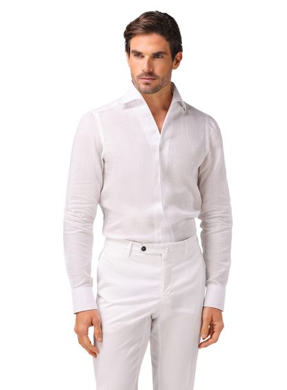 Overhemd van linnen | MODEL | FULL_WIDTH | Wit