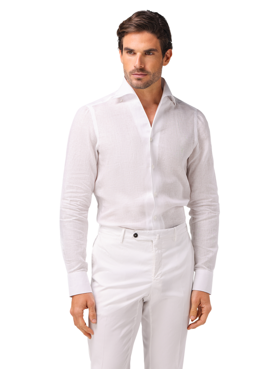 Overhemd van linnen | MODEL | FULL_WIDTH | Wit