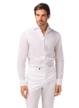 Shirt van linnen | Wit