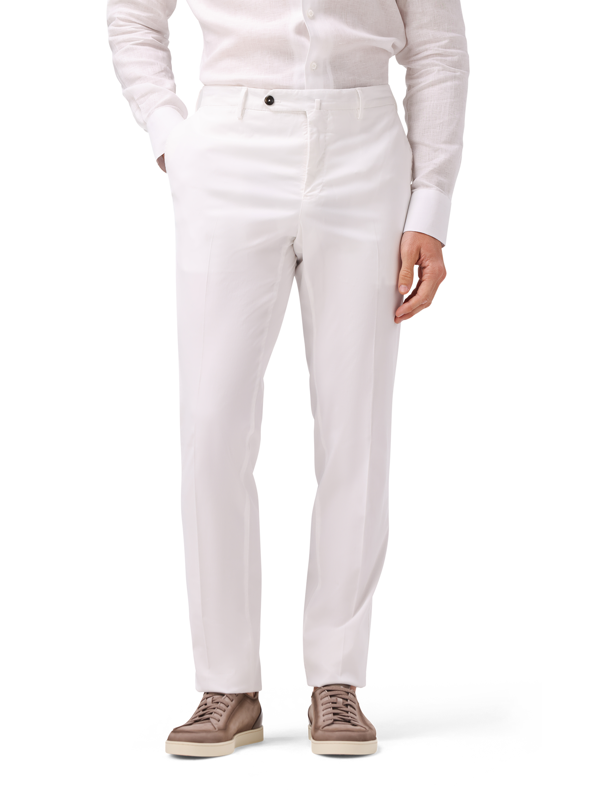Broek van katoen | MODEL | FULL_WIDTH | Wit