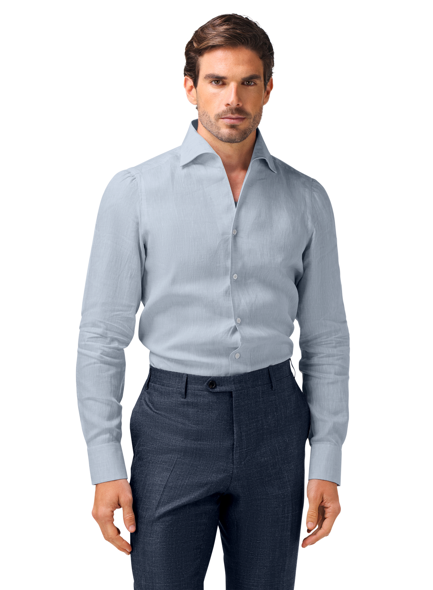 Overhemd van linnen | FULL_WIDTH | L.Blauw