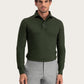 Lange mouwen polo van wol | Groen
