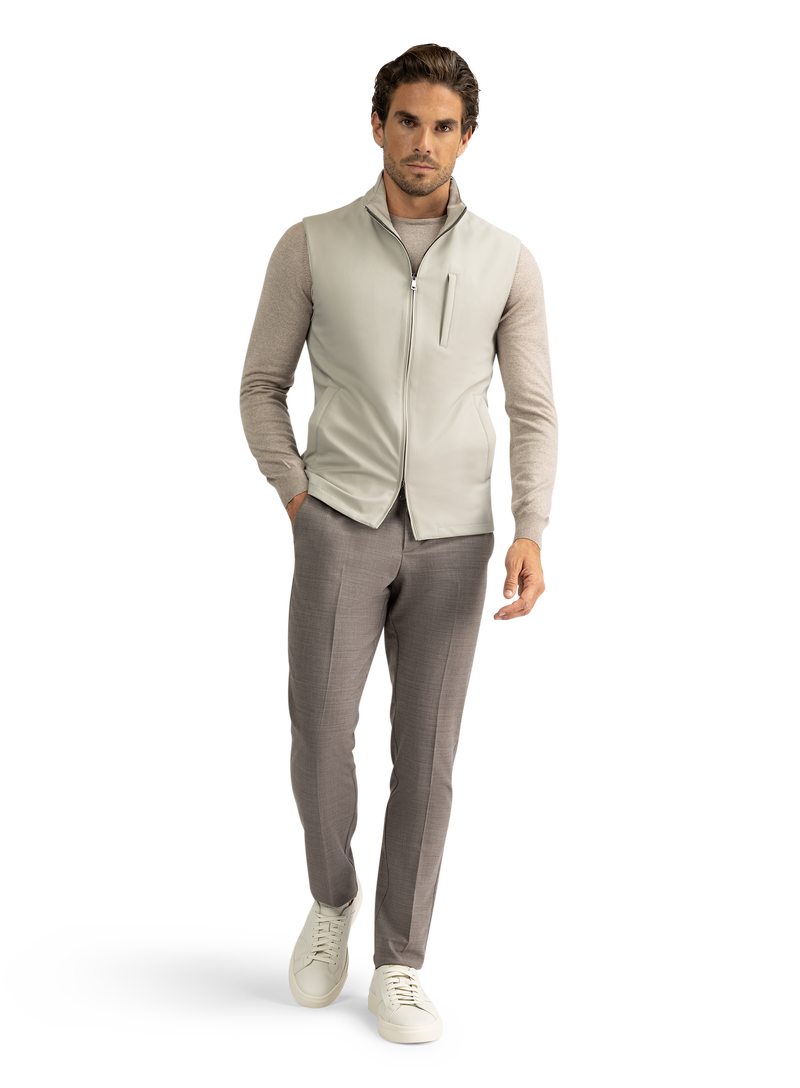 Waterafstotende bodywarmer | GRIJS-BEIGE