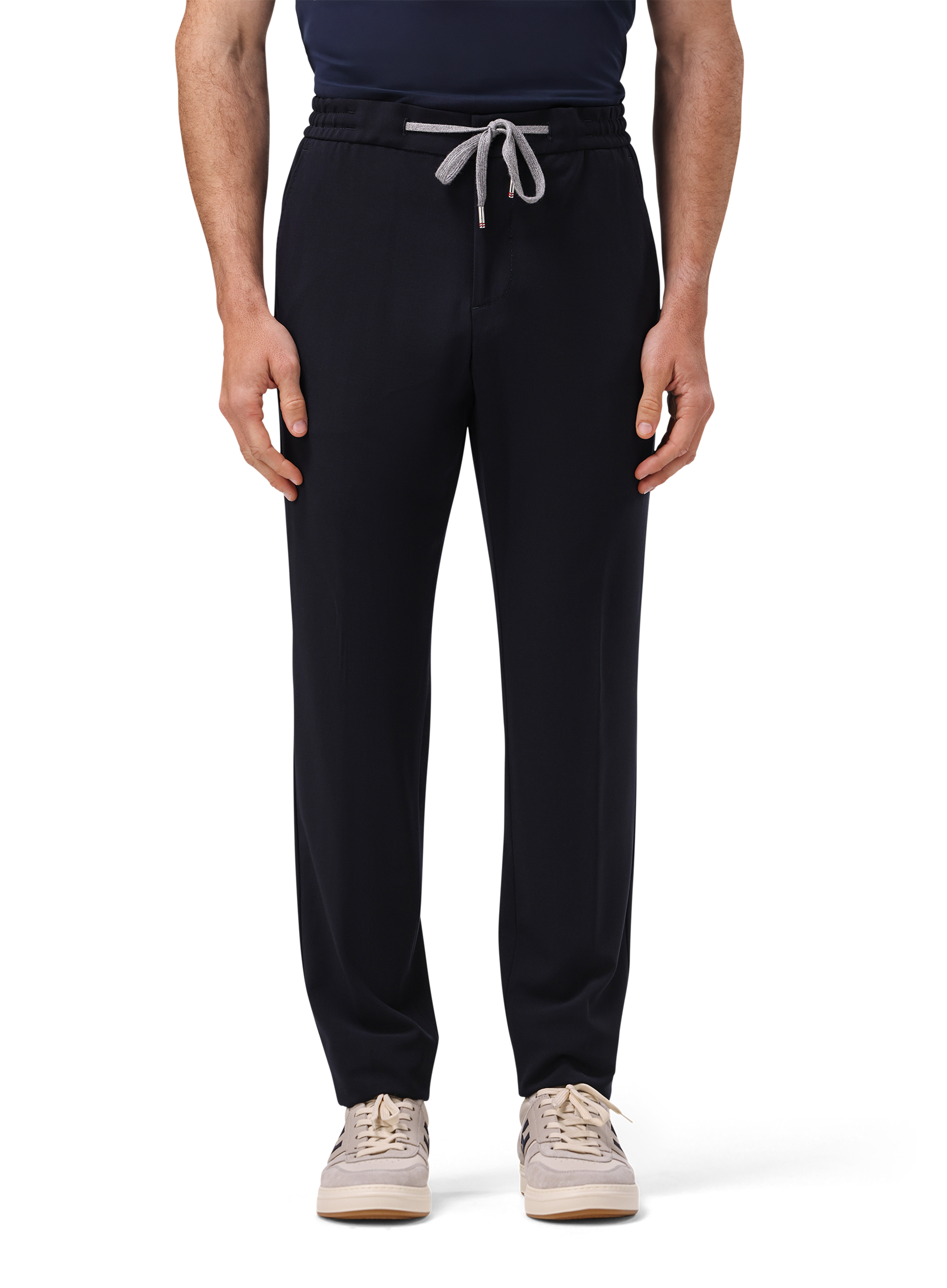 Caracciolo jog pantalon van scheerwol | MODEL | BLUE NAVY