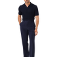 Buttonless polo van katoen | MODEL | FULL_WIDTH | BLUE NAVY