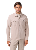 Dex overshirt van suėde | FULL_WIDTH | MODEL | L.BEIGE