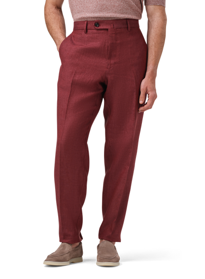 Broek van linnen | MODEL | FULL_WIDTH | Bordeaux