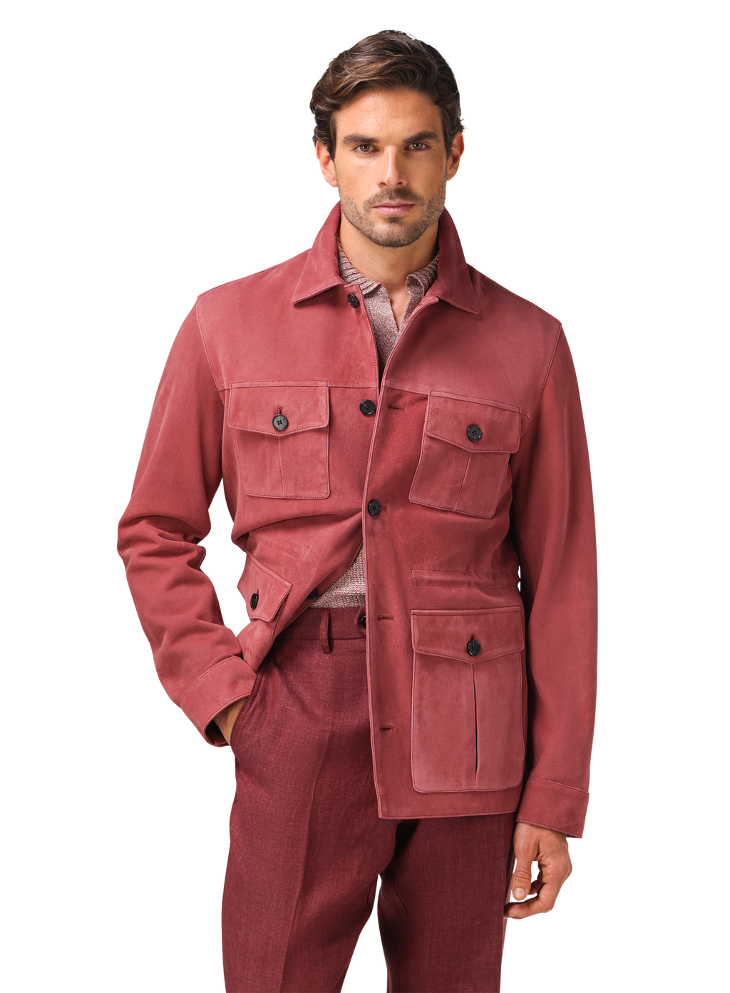 Suède duke overshirt | FULL_WIDTH |  MODEL | ROZE 