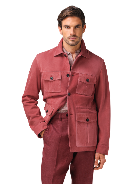 Suède duke overshirt | ROZE | FULL_WIDTH