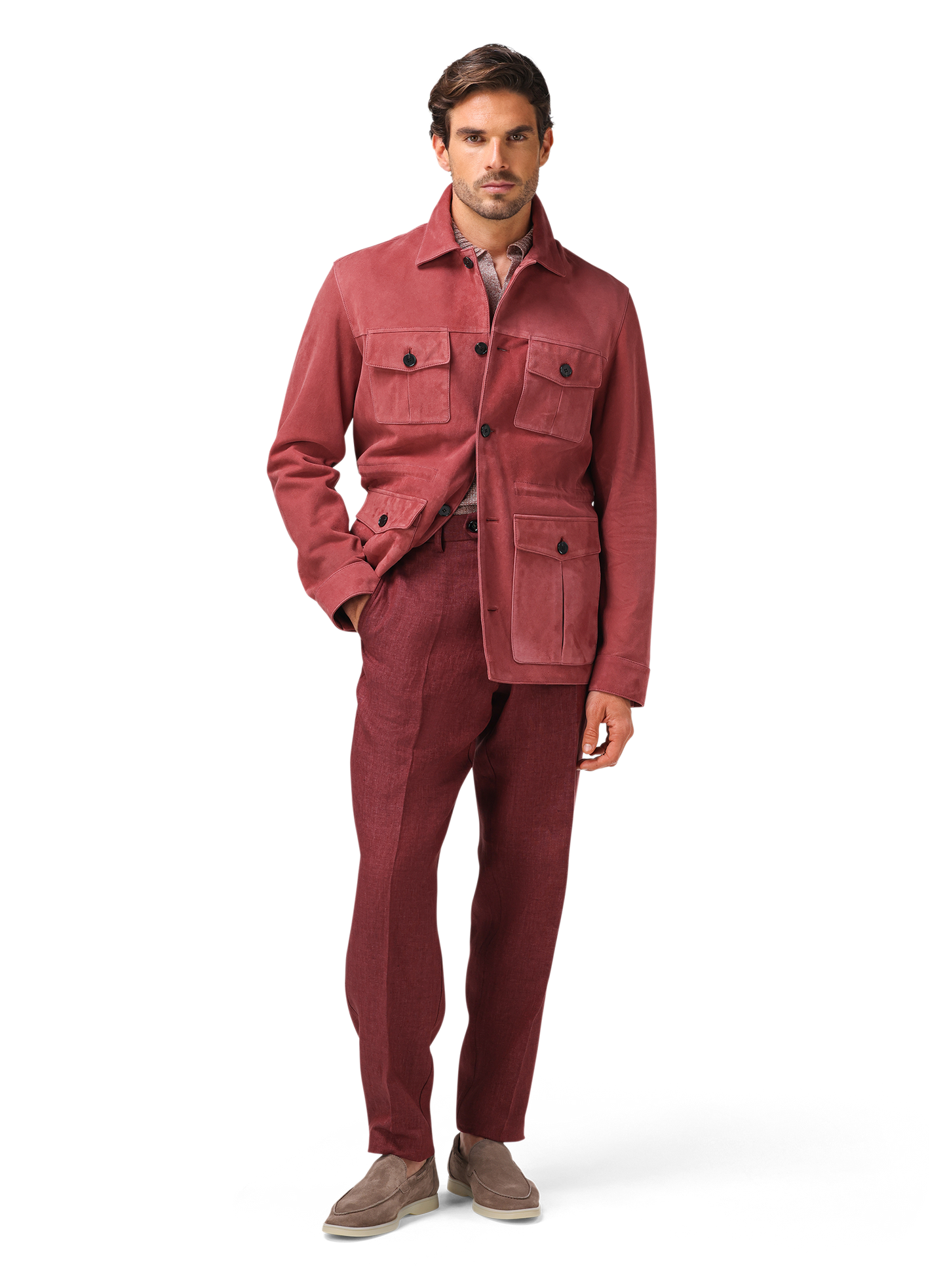 Suède duke overshirt | FULL_WIDTH |  MODEL | ROZE 