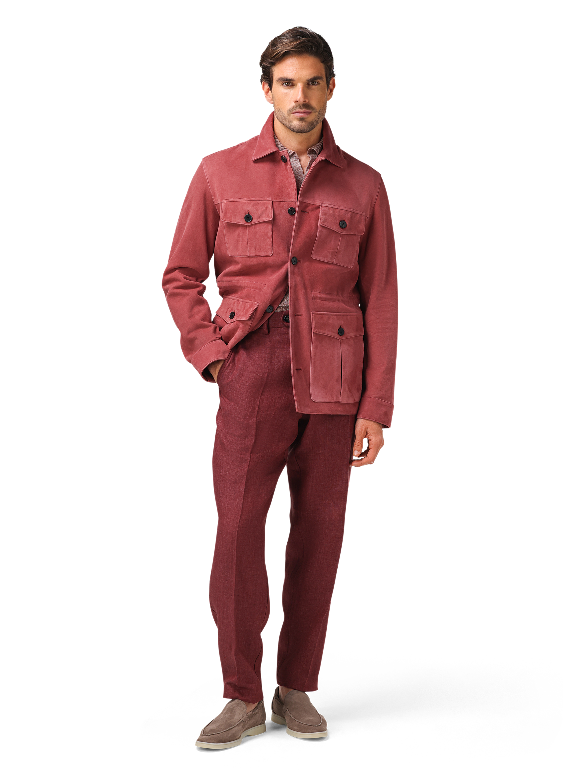 Suède duke overshirt | FULL_WIDTH |  MODEL | ROZE 