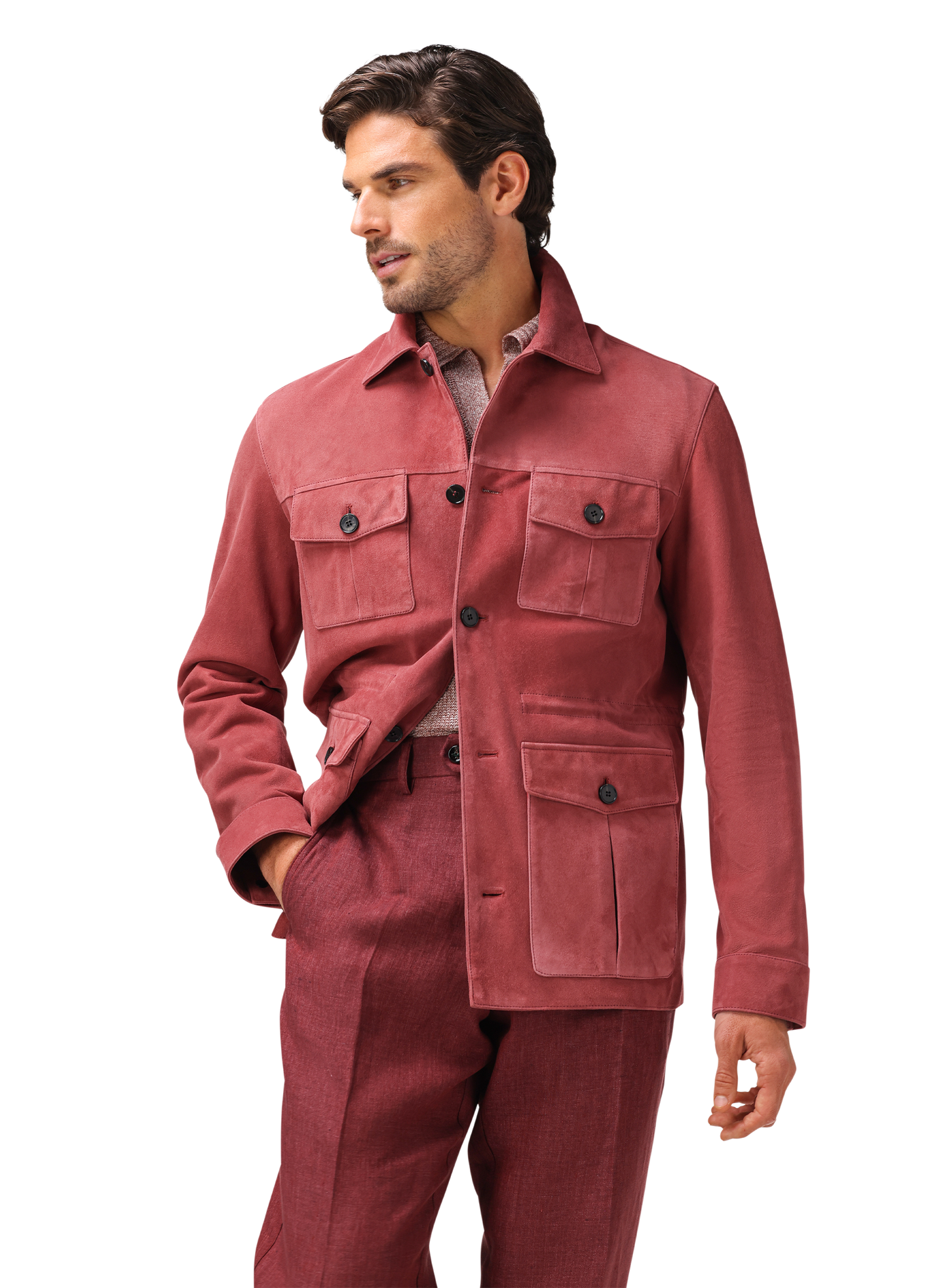 Suède duke overshirt | FULL_WIDTH |  MODEL | ROZE 