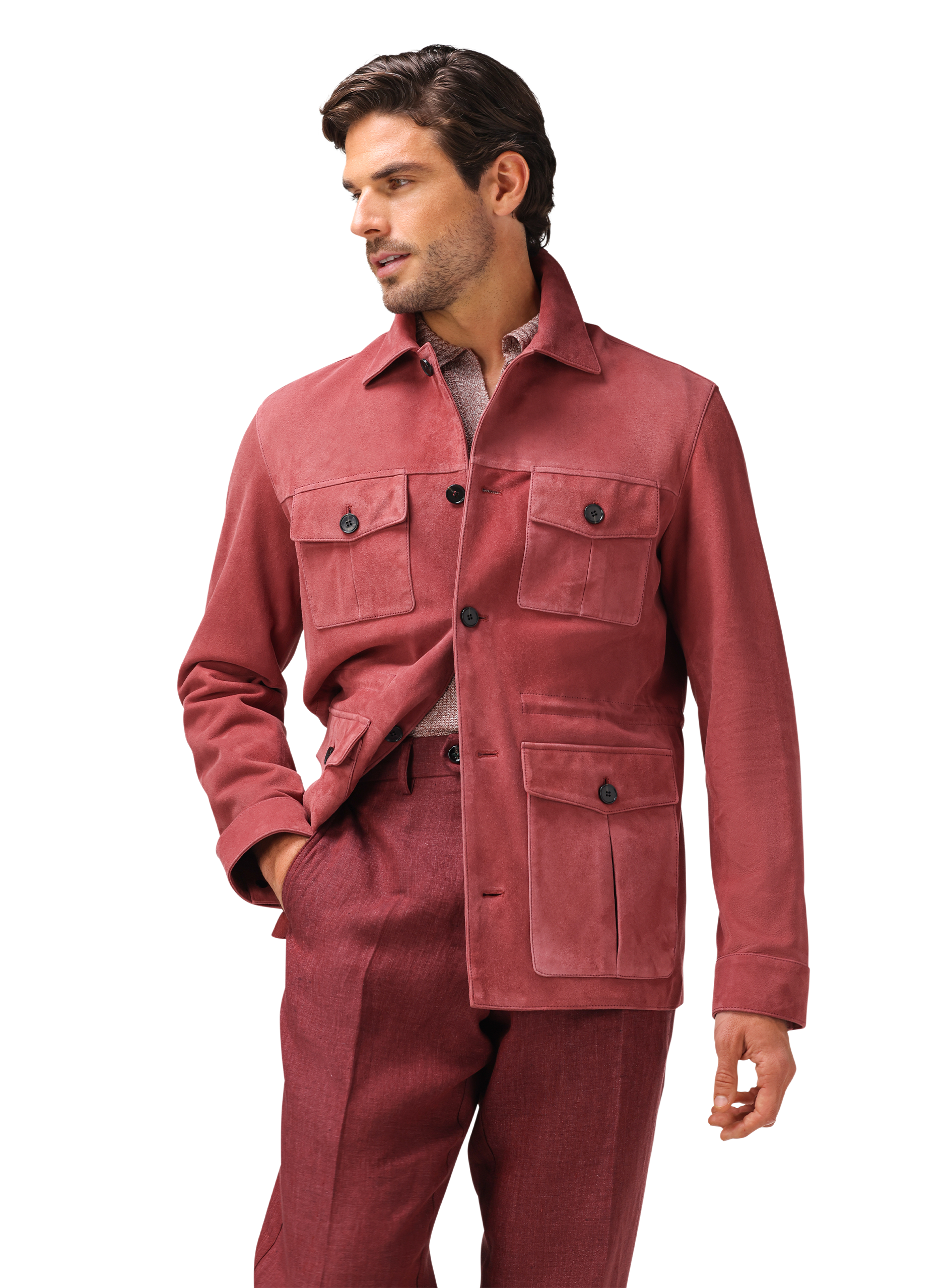 Suède duke overshirt | FULL_WIDTH |  MODEL | ROZE 
