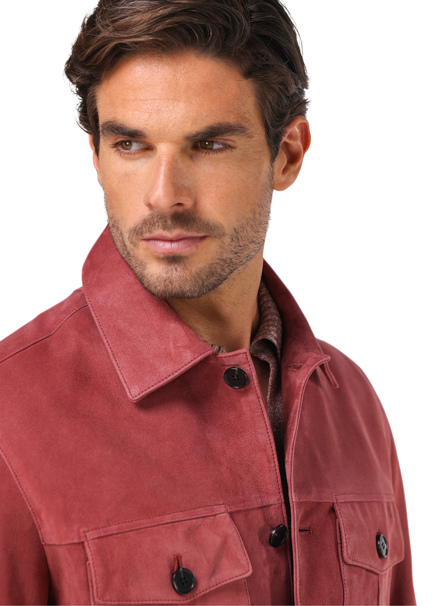 Suède duke overshirt | FULL_WIDTH |  MODEL | ROZE 