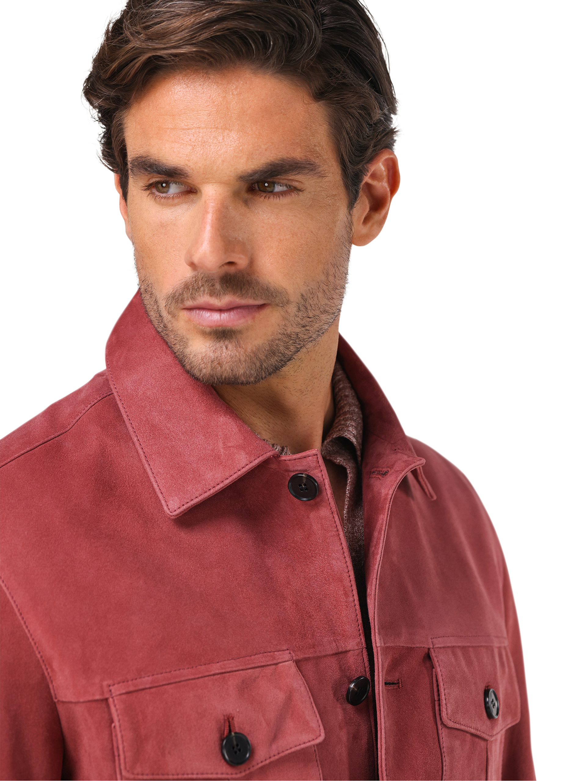 Suède duke overshirt | FULL_WIDTH |  MODEL | ROZE 