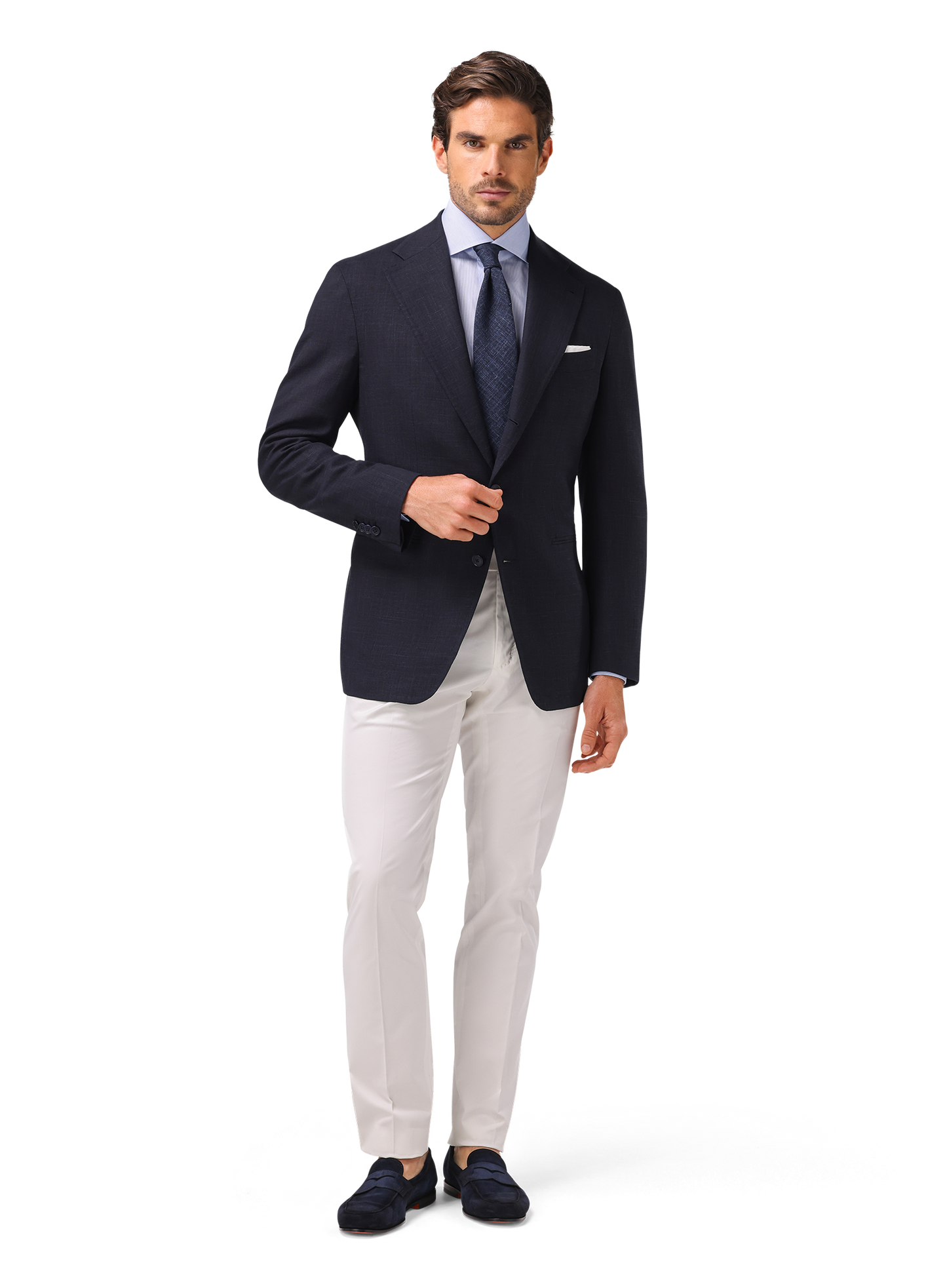 Jasje van wol, zijde en linnen | BLUE NAVY
