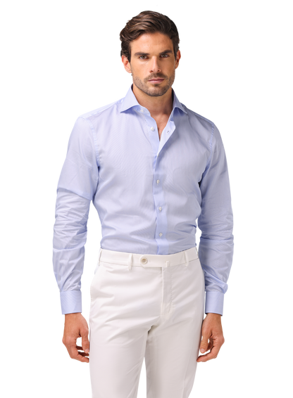 Gestreept overhemd van katoen | FULL_WITH | Blauw 