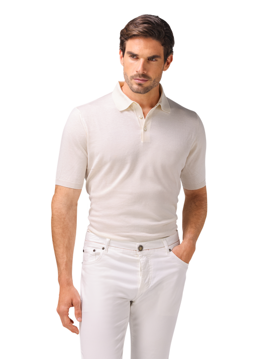 Polo van katoen en cashmere | ROOM-WIT