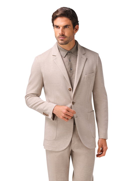 Jasje van scheerwol en katoen | FULL_WIDTH | Beige