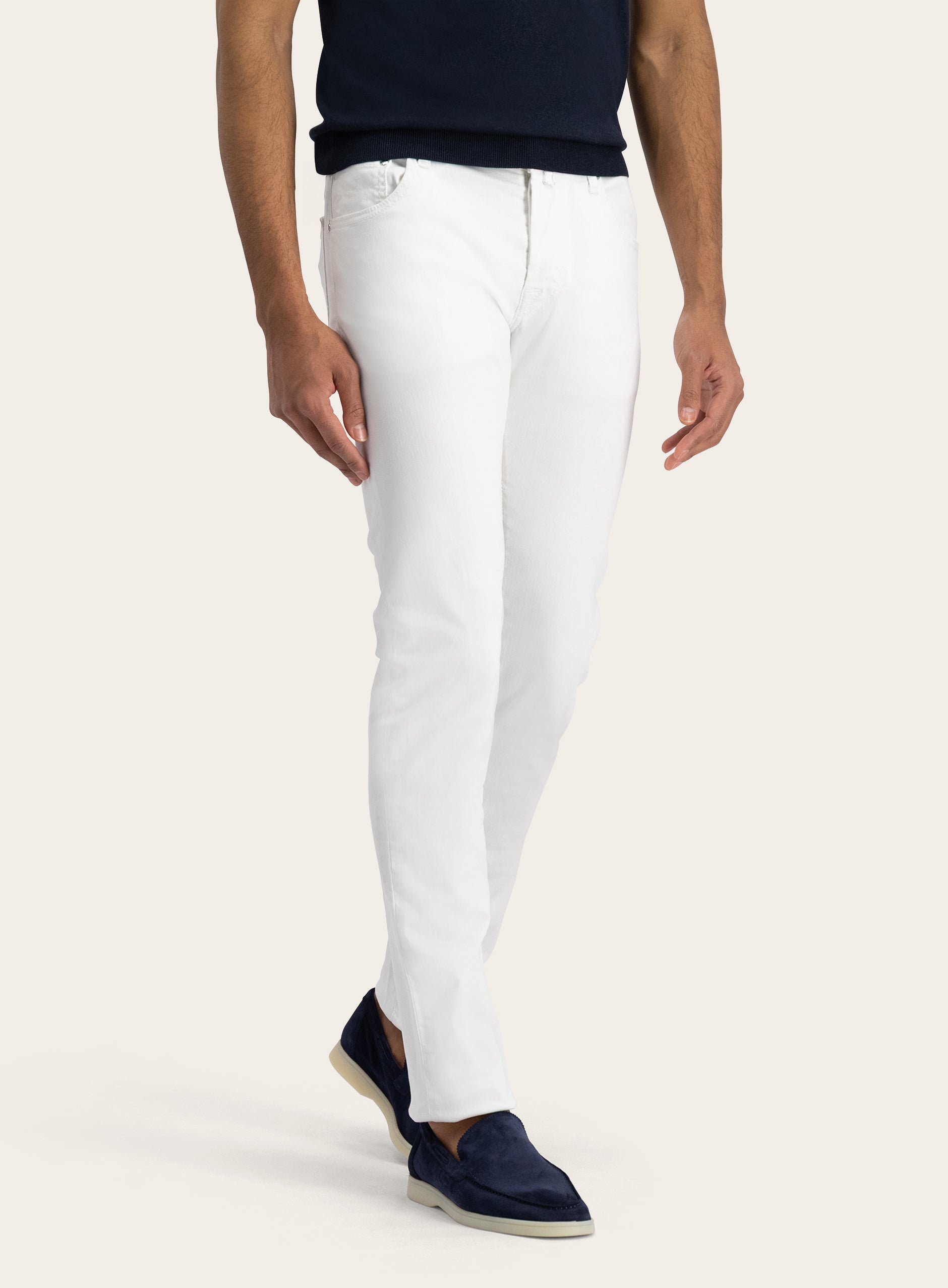 Nick Slim-fit Jeans | MODEL | FULL_WIDTH | Wit 