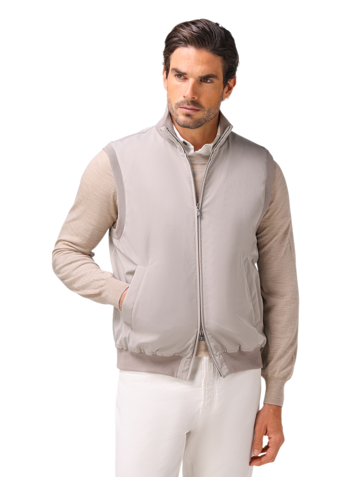 Bodywarmer met Thermore® vulling | FULL_WIDTH | MODEL | TAUPE
