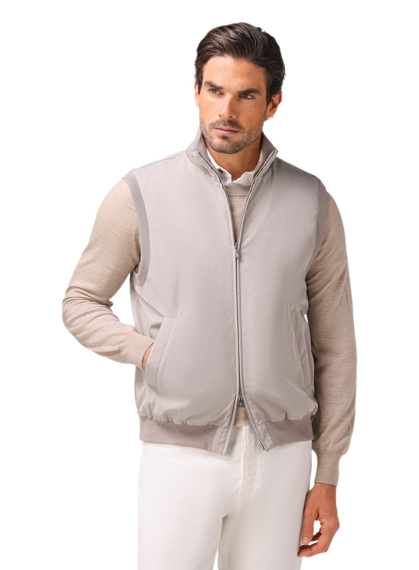 Bodywarmer met Thermore® vulling | FULL_WIDTH | MODEL | TAUPE