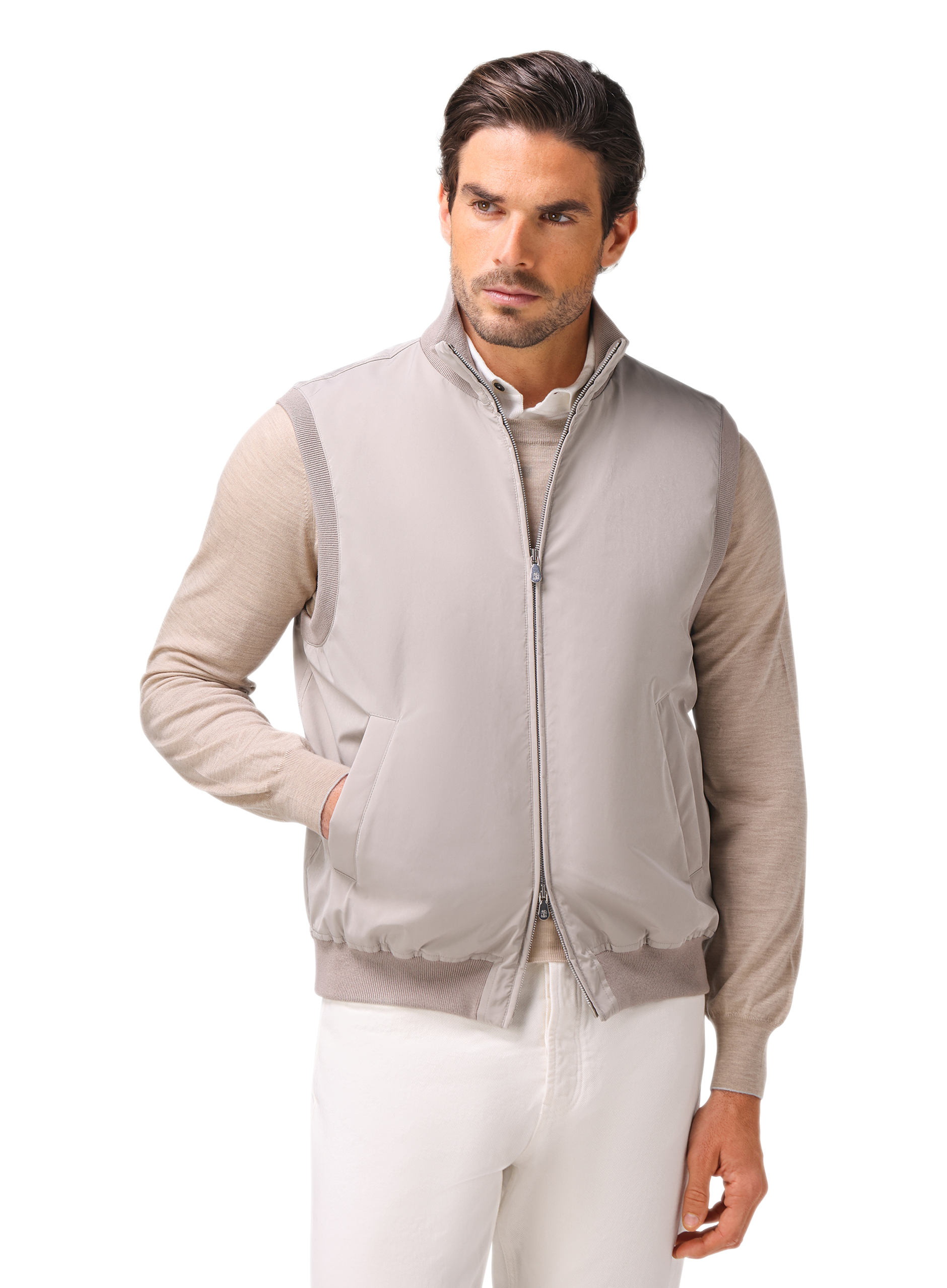 Bodywarmer met Thermore® vulling | FULL_WIDTH | MODEL | TAUPE