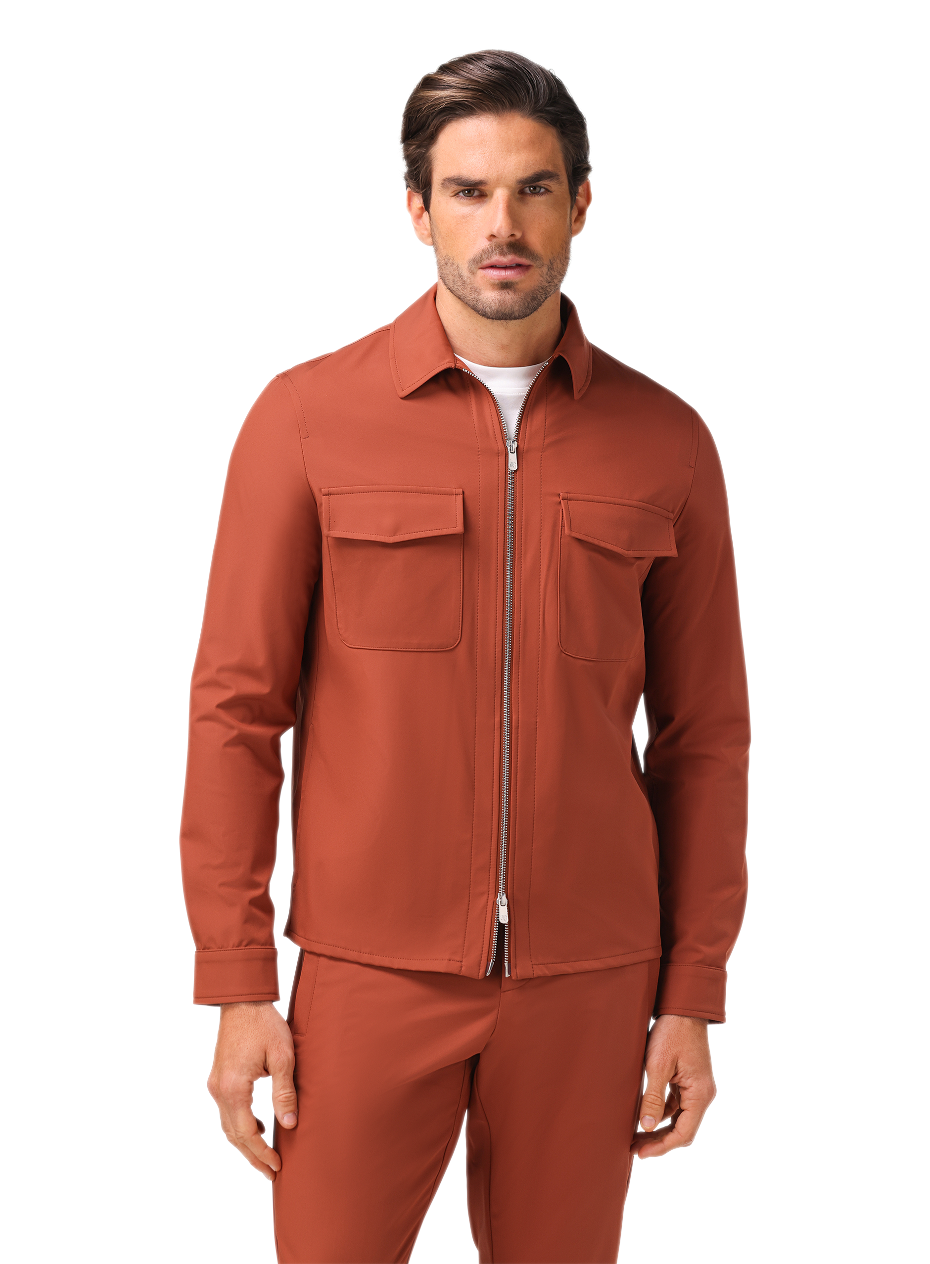Urus overshirt | FULL_WIDTH | MODEL | Roest