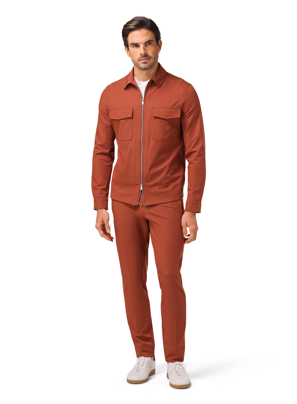 Urus overshirt van technische stof | FULL_WIDTH | MODEL | Roest
