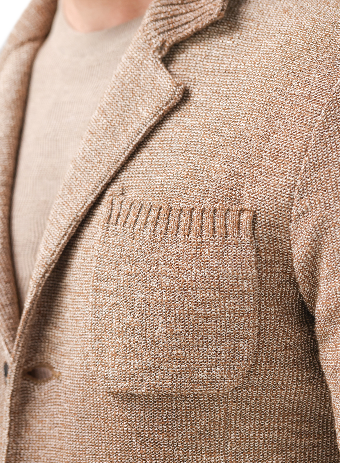 Knitted jasje van katoen | FULL_WIDTH | Bruin