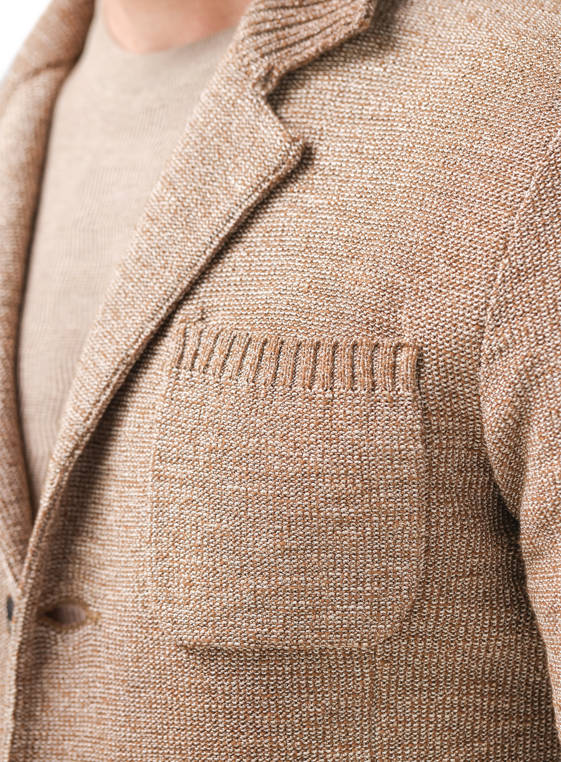 Knitted jasje van katoen | FULL_WIDTH | Bruin
